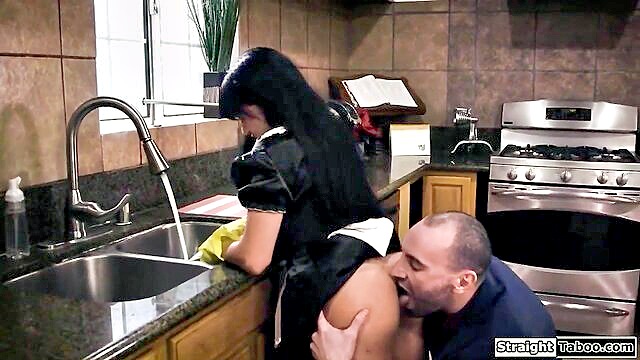 Aryana Amatista - latina domestic worker receives rough penetration from employer