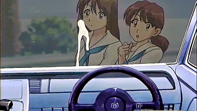 voluptuous anime milf enjoys public sex in her car : Hentai Pros