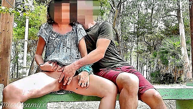 squirting, ass licking, masturbation - public fingering orgasm