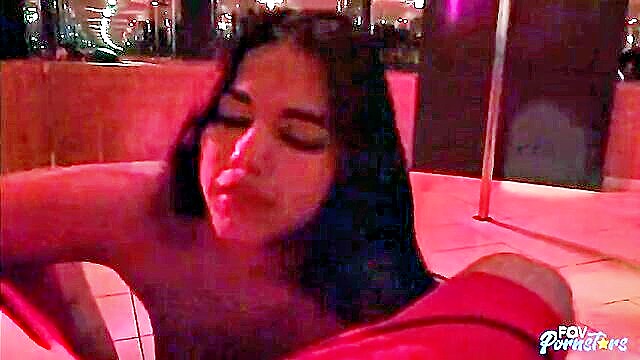 Julz Gotti - curvy latin chick gives intimate show on the pole with a glad ending latina blowjob brunette big butt blowjob brunette big ass dancing big tits big dick pole dancing sloppy blowjob curvy POV Pornstars