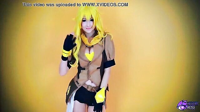 Cumslut, Hidori - yang rwby in voluptuous cosplay with explicit scenes cosplay