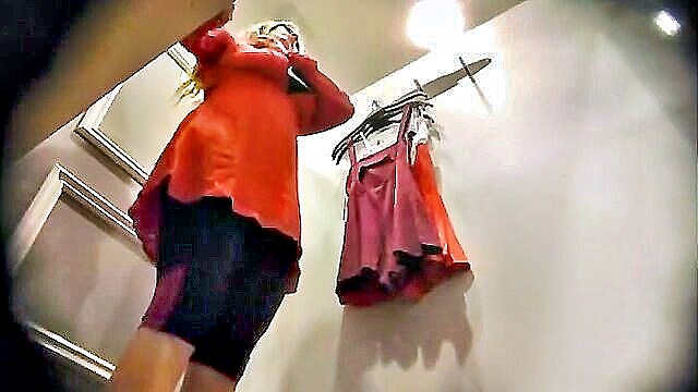 bikini, changing room, blonde - hidden cam bikini babes
