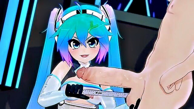 vocaloid mikus erotic 3d adventures with toys and gangbang : Bang