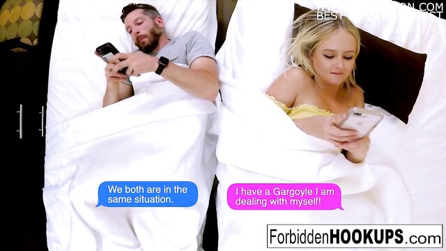 seductive blonde indulges in taboo step sibling pleasure in hd : Forbidden Hookups