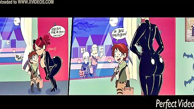 big butt, cartoon, milf - big boob milf and daughter fuck