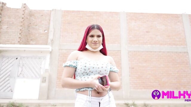 busty redhead rosario gets caught and lactated outdoors : Milky Peru Oficial