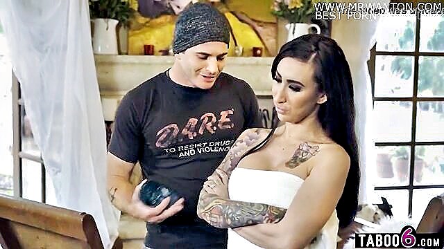 Lily Lane - tattooed emo stepmom lily lane enjoys anal sex with stepson in taboo scenario Doggy