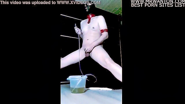 swallow, pissing, humiliation - stupid happy cumdump sissy goes crazy while swallow full bucket of piss pissing swallow humiliation extreme humiliation crazy extreme retard stupid sissy exposed cumdump faggot huo piss
