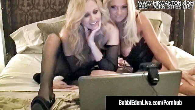 Julia Ann, Bobbi Eden - busty blondes bobbi eden and julia ann engage in lesbiansex