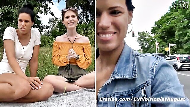 Lia, Cataleya - lia and cataleya visits the park for some passionate outdoor lesbian fun Ersties