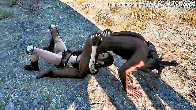 brunette bombshell gets wild at fallout 4 tribal party in steamy hentai anime : Bergamhot911