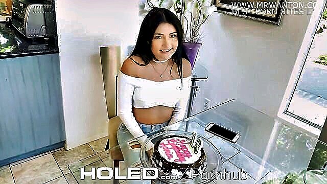 Adria Rae - holed happy birthday anal fuck and creampie with brunette adria rae hardcore hd anal blowjob ass licking fuck creampie brunette small tits big dick anal sex 60fps 60fps adria rae anal se Holed