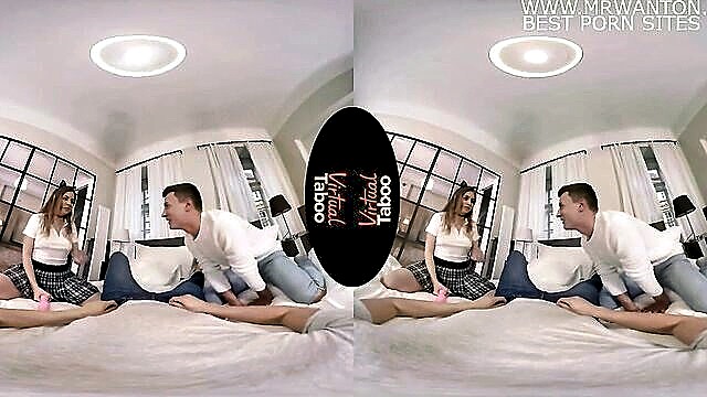 two cocks one mouth blowjob pov hd vr step fantasy : Virtual Taboo
