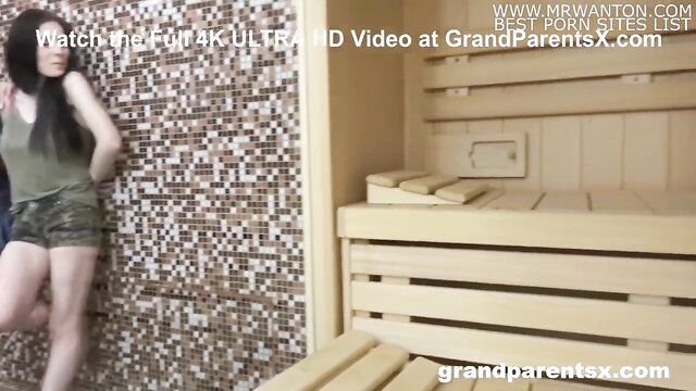 sensual spa encounter turns into steamy group pleasure : GrandParentsX