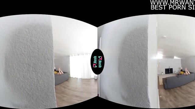 Kimber Woods - vrhush presents kimber woods in a teasing solo play with toys VRHush