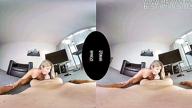 Gina Gerson - vrhush hot blonde gina gerson seducing her boyfriend cumshot blonde pov hd vr 180 virtual reality caucasian couple natural tits pov small tits vaginal sex doggy style sahved cowgirl re VRHush