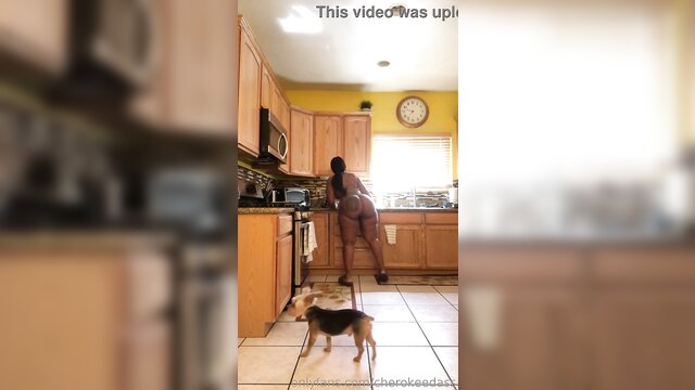 Cherokee - solo cherokee cleaning kitchen