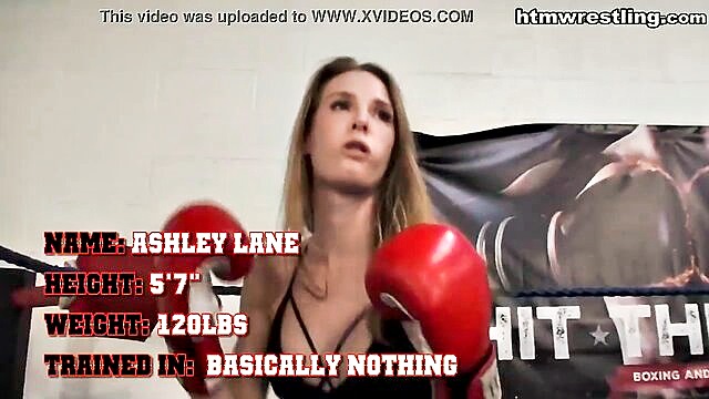 Ashley Lane, Lane - mixed martial arts ryona and ashley lane engage in boxers fetish dominated wrestling HTM Wrestling