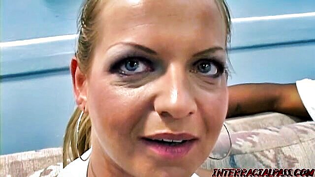 naughty milf sarah sunn spreads ass for interracial banging blowjob anal cumshot milf interracial blonde big dick couple caucasian natural tits shaved bbc interracial blowjob vaginal sex : Interracial Pass