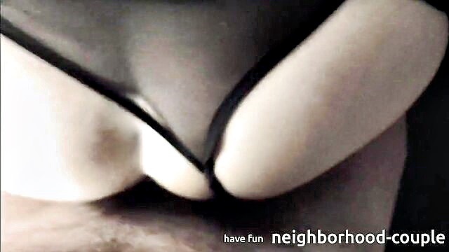 german, big natural tits, cumshot - german milf in nylons
