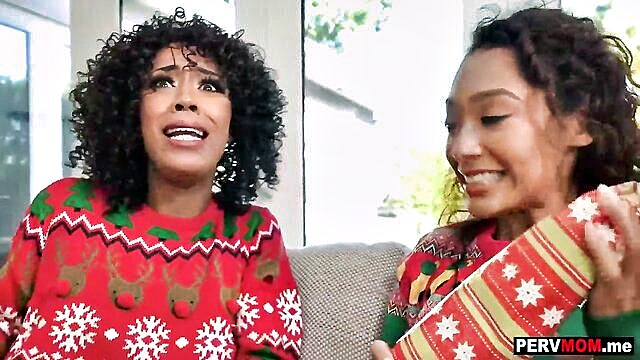 Misty Stone - misty stone and sarah laces steamy threesome on christmas