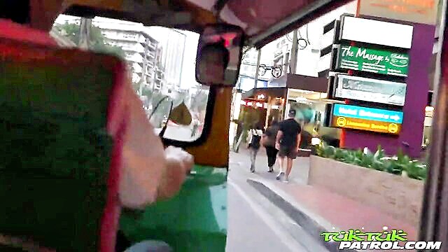 Lovely - thai beauty experiences creampie in tuktukpatrol video TukTuk Patrol