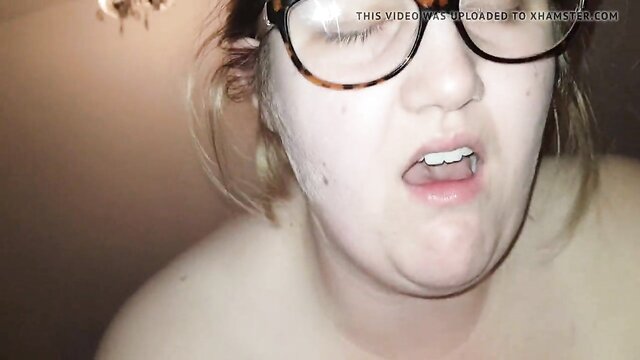 bbw, bdsm, big natural tits - tied tits babe gets wild and orgasms with bf