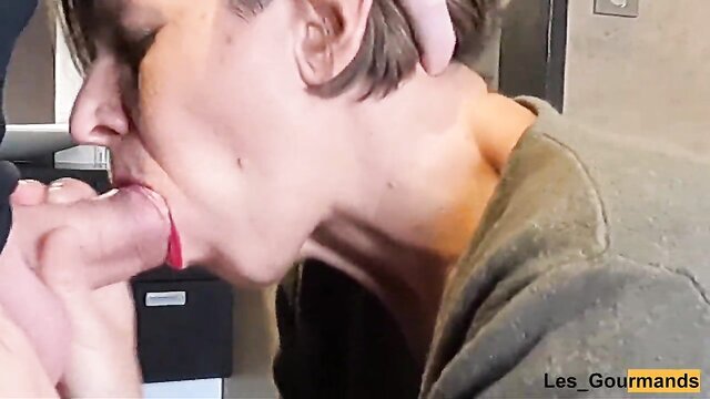 milf with lipstick gives passionate blowjob and swallows cum : xHamster Premium
