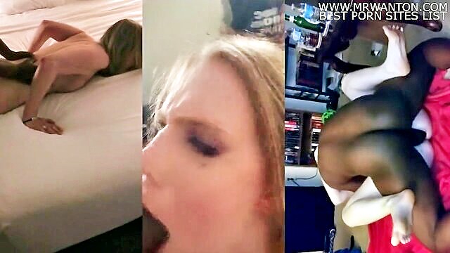 cumshot, interracial, fetish - interracial pov with a naughty blonde and her skilled partner