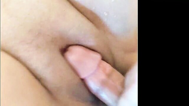 Rose - shaved and amateur mexican beauty rose gets anal toy on camera