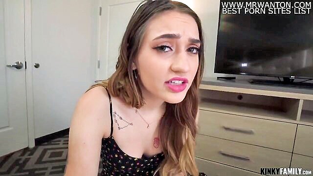 Sera Ryder - hd pov video of sera ryder giving a blowjob to stepbrother Kinky Family