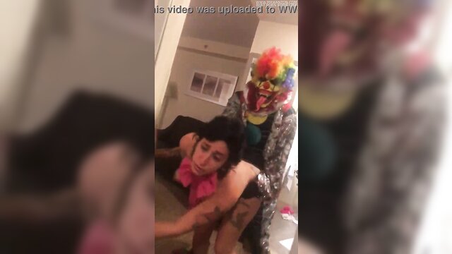 interracial, slut, hardcore - indian clown fucks white teachers daughter in hardcore session