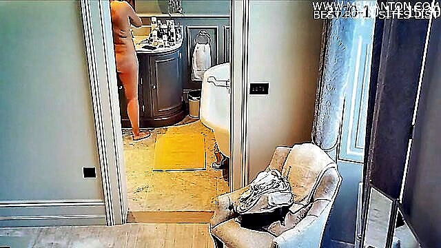 mature, hidden camera, milf - mature bath cam