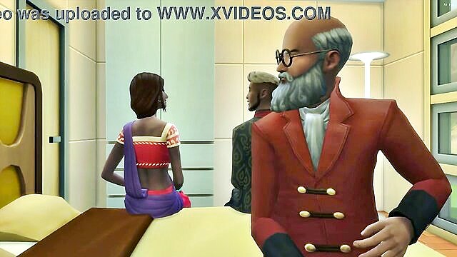 threesome, blowjob, brunette - husband share indian wife with friend on her birthday cuckold porn videos