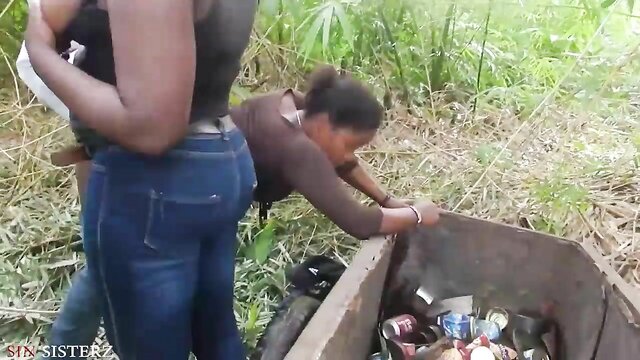 AN - black power couple enjoys some rough sex in a wet and wild porn clip Sin Sisterz