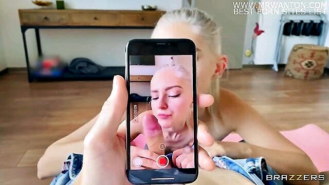 Eva Elfie - amateur teen eva elfie takes viewers on a wild yoga session and creampie adventure