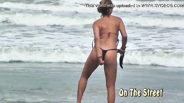 indulge in brazilian voyeurism in this public beach encounter featuring a latina pornstar and milf : Brazilian Voyeur