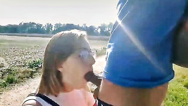 deepest throat compilation with european milf outdoors : Throated
