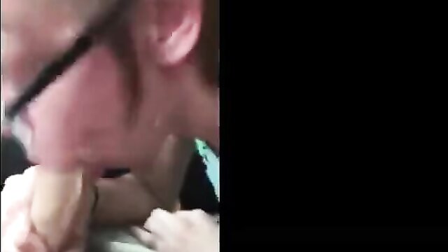 teen, amateur, blowjob - spit filled pov blowjob in car with caucasian couple