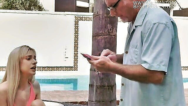 hot blonde gets old guy cock : Kink