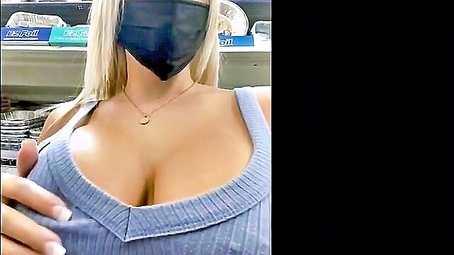 Sexy wife - sexy milf flashing in public