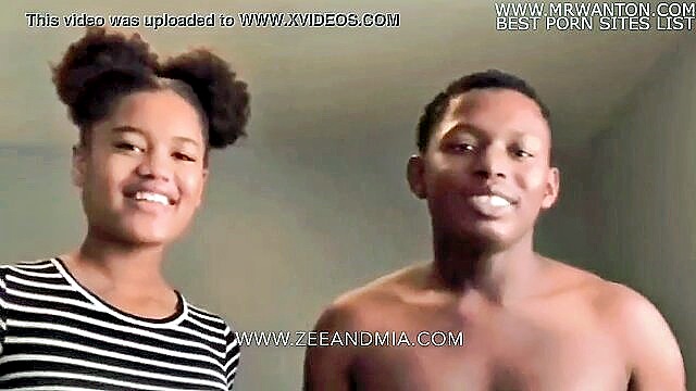 ebony, teen, couple - verifying you guys know we the real zeeandmia teen ebony couple verification video miagotass