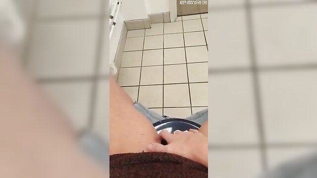 amateur, public, masturbation - wifes naughty bathroom break a solo pleasure journey