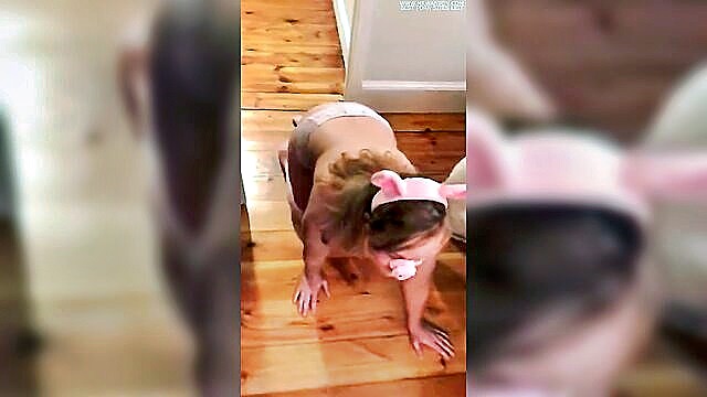 chubby piggy jiggles her buttplug tail and cums for her master free porn videos youporn watch chubby piggy jiggles her buttplug tail and cums for her master online on youporncom youporn is the l : BB Video