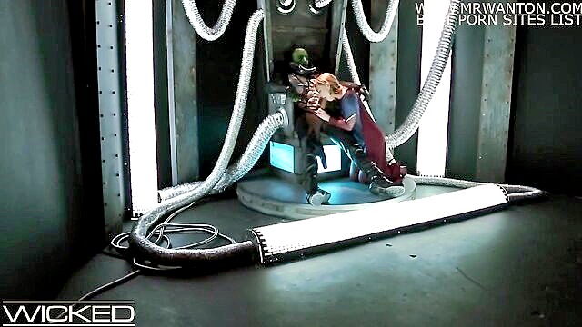 Carter Cruise, Damon Dice - carter cruise seduces braniac for anal pleasure in dc comics inspired parody Wicked Pictures