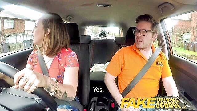 fake driving school big tits spanish sex : Fake Driving School