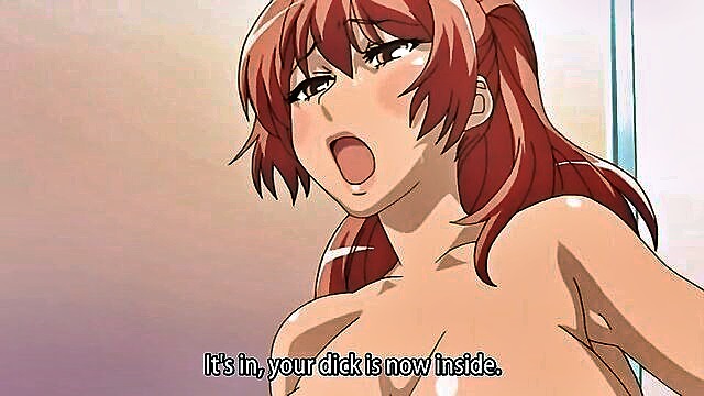 cartoon, big tits, anime - redhead emily bakes and gets naughty in hentai porn video