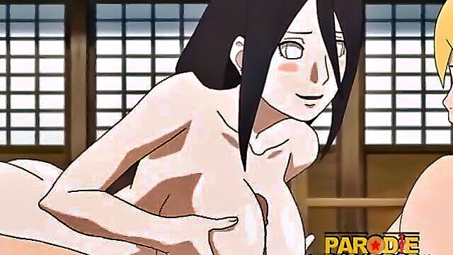 big tits, brunette, big cock - hinata and naruto engage in exciting sexual acts in different positions