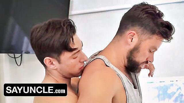 big cock, amateur, brunette - watch hd video of amateur twink archie paige and beaux matthews in steamy gay threesome