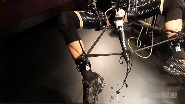 brunette, big cock, amateur - sensual bondage and domination with young and mature gents
